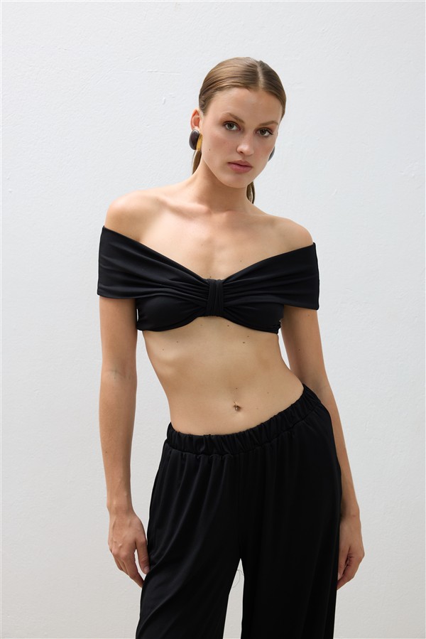 COMBOS 129 TOP OFF SHOULDER BLACK