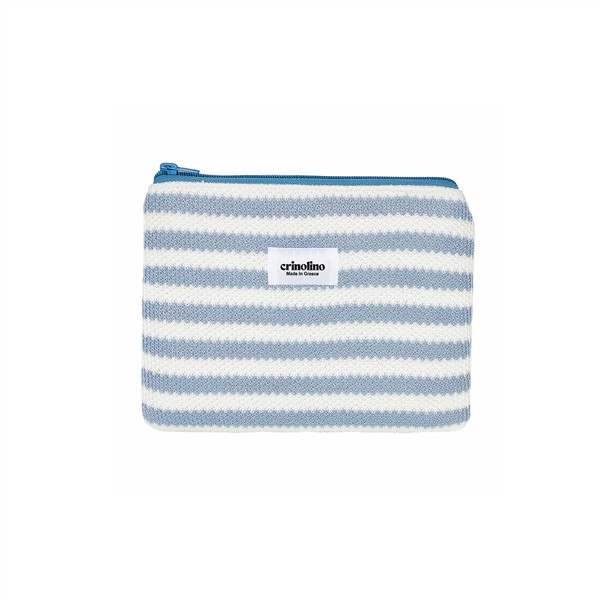CRINOLINO BLUE STRIPED POUCH