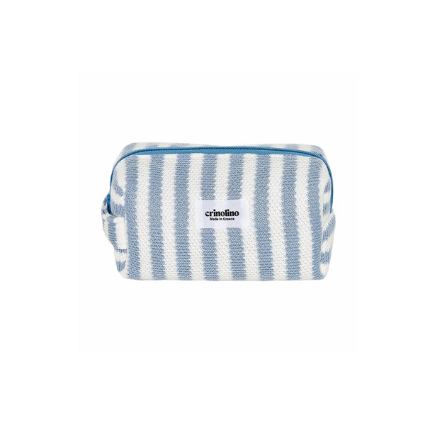 CRINOLINO BLUE STRIPED TOILETRY BAG