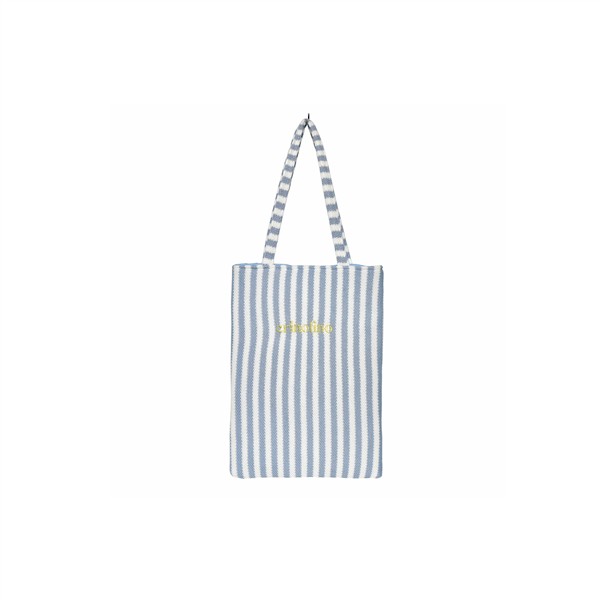 CRINOLINO BLUE STRIPED TOTE BAG