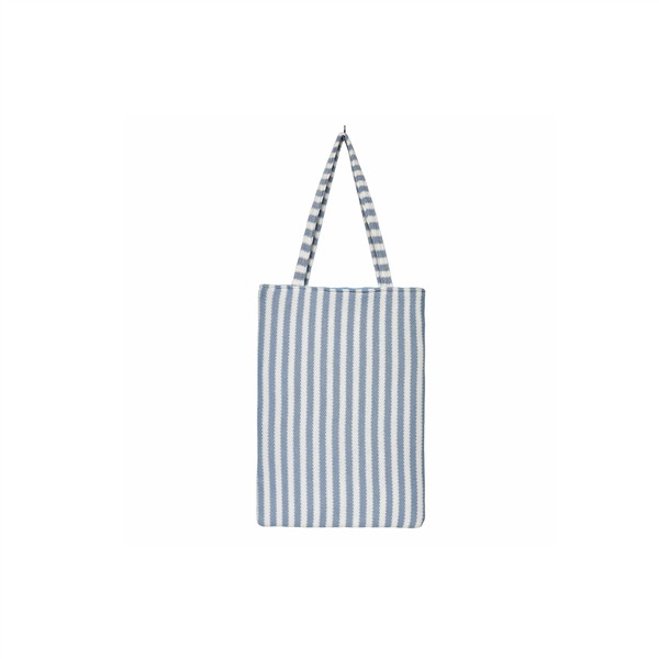 CRINOLINO BLUE STRIPED TOTE BAG