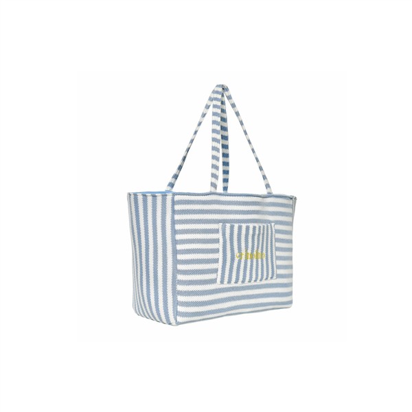 CRINOLINO BLUE STRIPED WEEKEND BAG