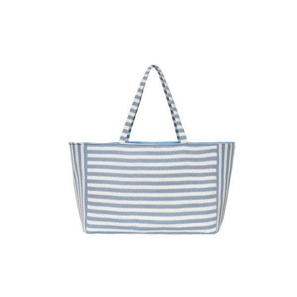 CRINOLINO BLUE STRIPED WEEKEND BAG