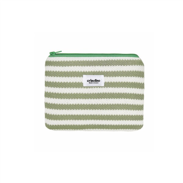 CRINOLINO MINT STRIPED POUCH