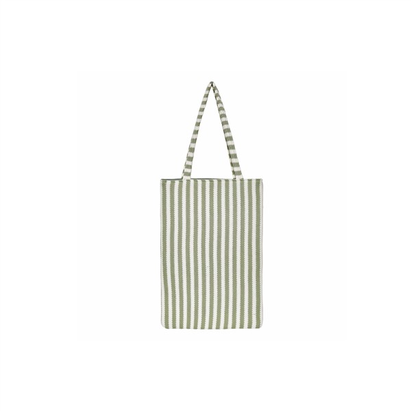 CRINOLINO MINT STRIPED TOTE BAG