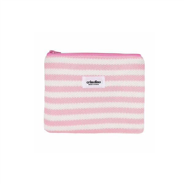 CRINOLINO PINK STRIPED POUCH