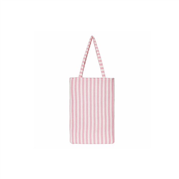 CRINOLINO PINK STRIPED TOTE BAG