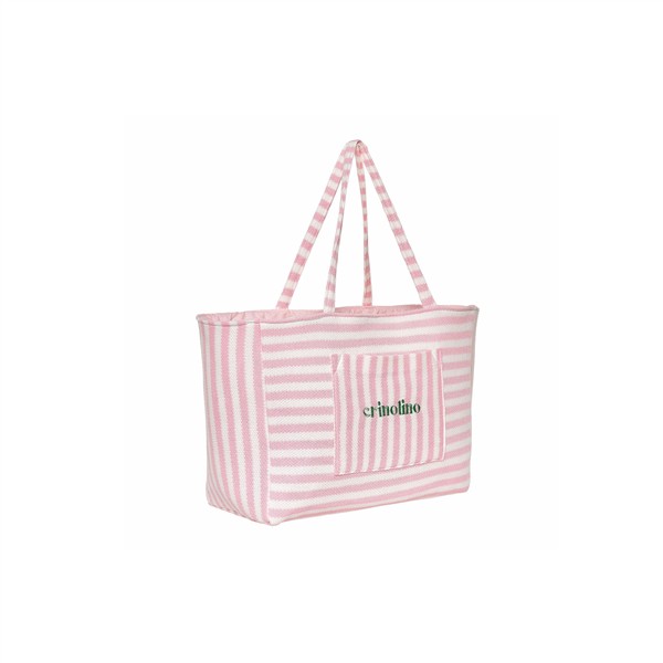 CRINOLINO PINK STRIPED WEEKEND BAG