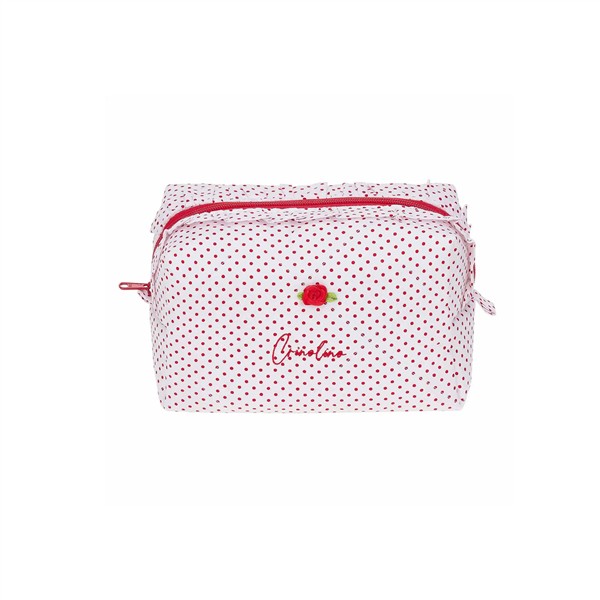 CRINOLINO RED DOTS MAXI MAKEUP BAG