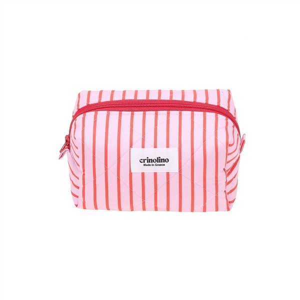 CRINOLINO RED STRIPED CLASSIC MAKEUP BAG