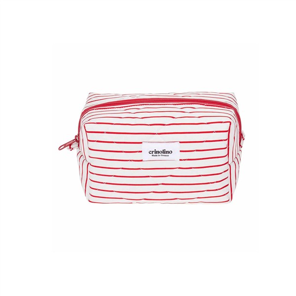 CRINOLINO RED STRIPES MAXI MAKEUP BAG