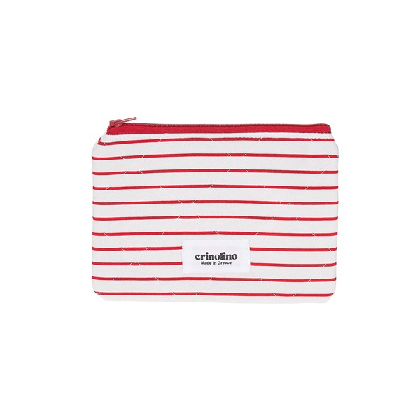 CRINOLINO RED STRIPES POUCH
