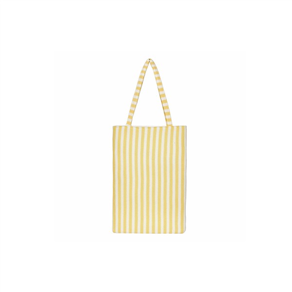 CRINOLINO YELLOW STRIPED TOTE BAG