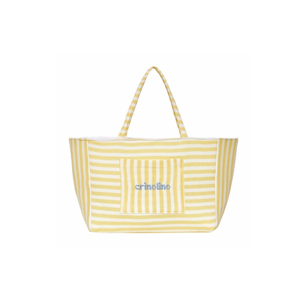 CRINOLINO YELLOW STRIPED WEEKEND BAG