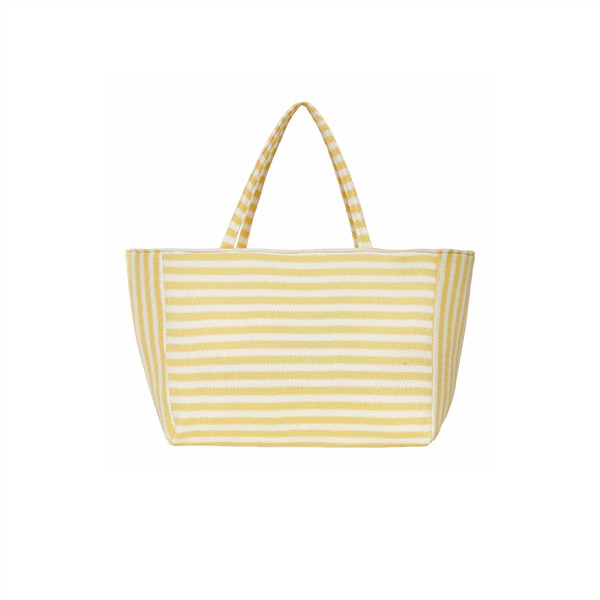 CRINOLINO YELLOW STRIPED WEEKEND BAG