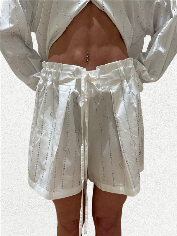 SV CRYSTAL SHORTS WHITE