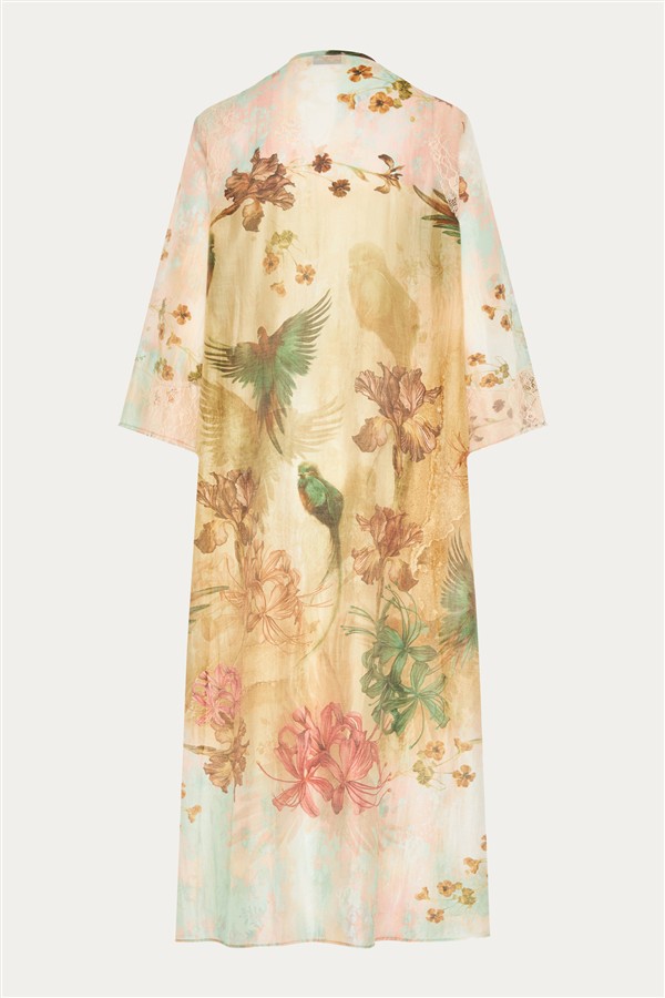 NIDODILEDA DELICATE KIMONO PRINTED