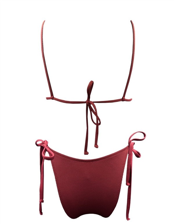 EMMA 925 SNAIL BRALETTE BIKINI WINE