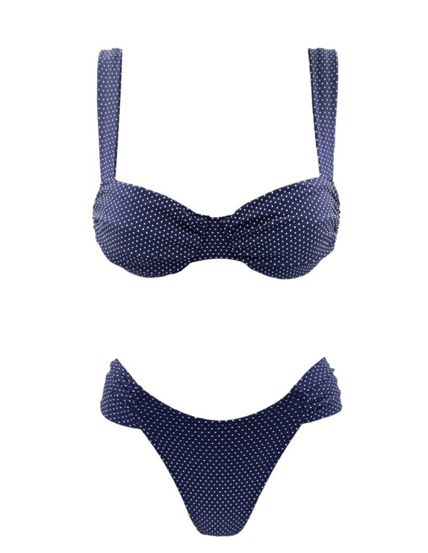 EMMA 937 POLKA WIRE BIKINI BLUE