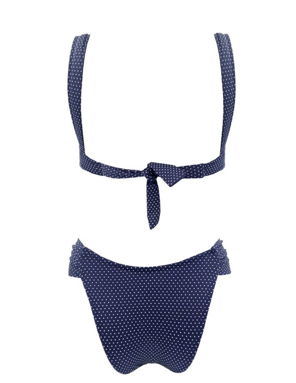 EMMA 937 POLKA WIRE BIKINI BLUE