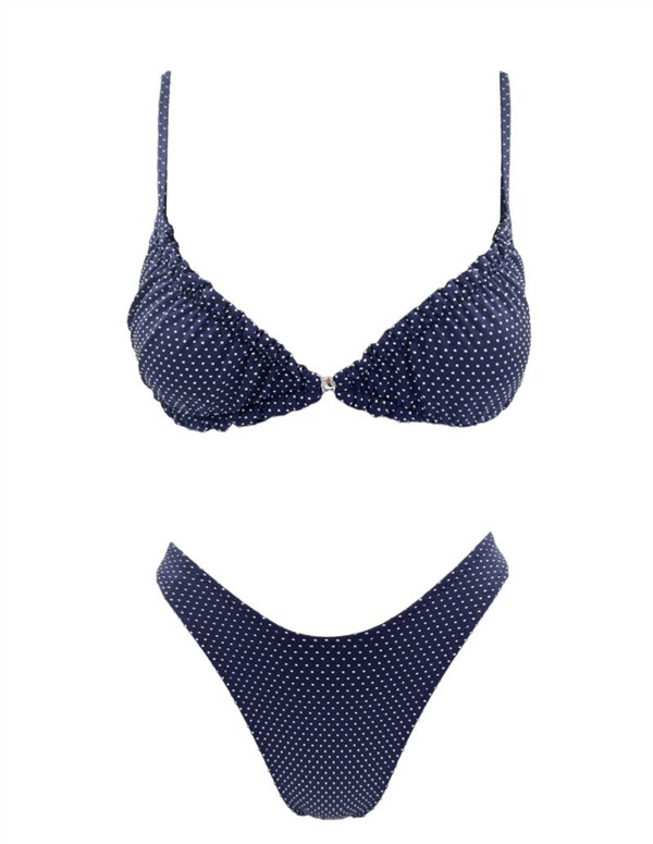 EMMA 938 POLKA BRALETTE BIKINI BLUE