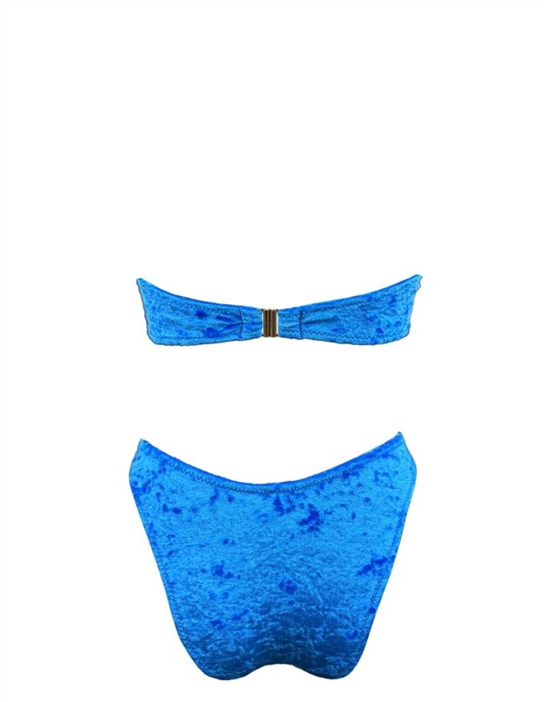 EMMA 950 VELVET STRAPLESS BIKINI OCEAN