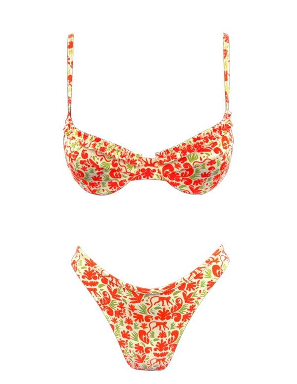 EMMA 975 RUFFLED BIKINI MONKEY