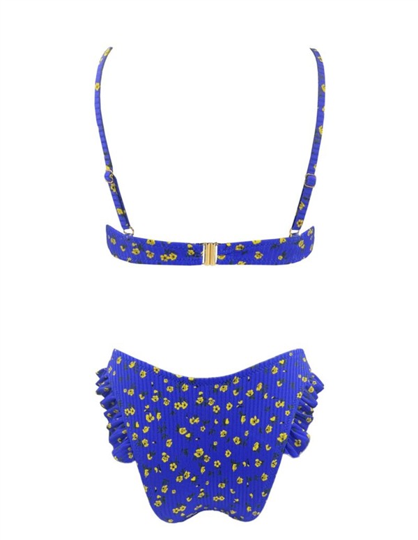 EMMA 995 FRILL BIKINI YELLOW BLOOM