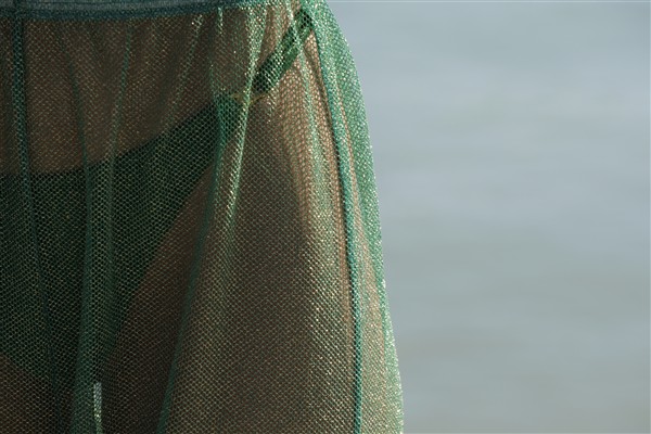 EMMA NET TROUSERS GREEN