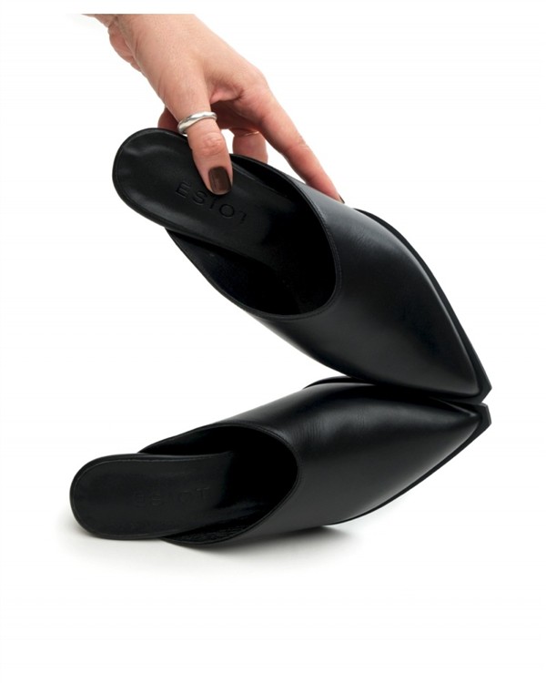 ESIOT DARIA MULES POINTED BLACK