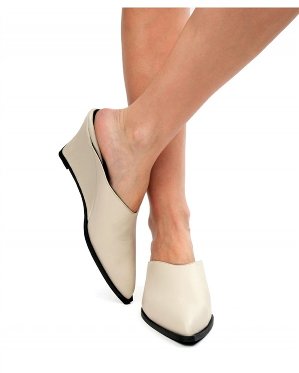 ESIOT PALOMA MULES POINTED IVOIRE