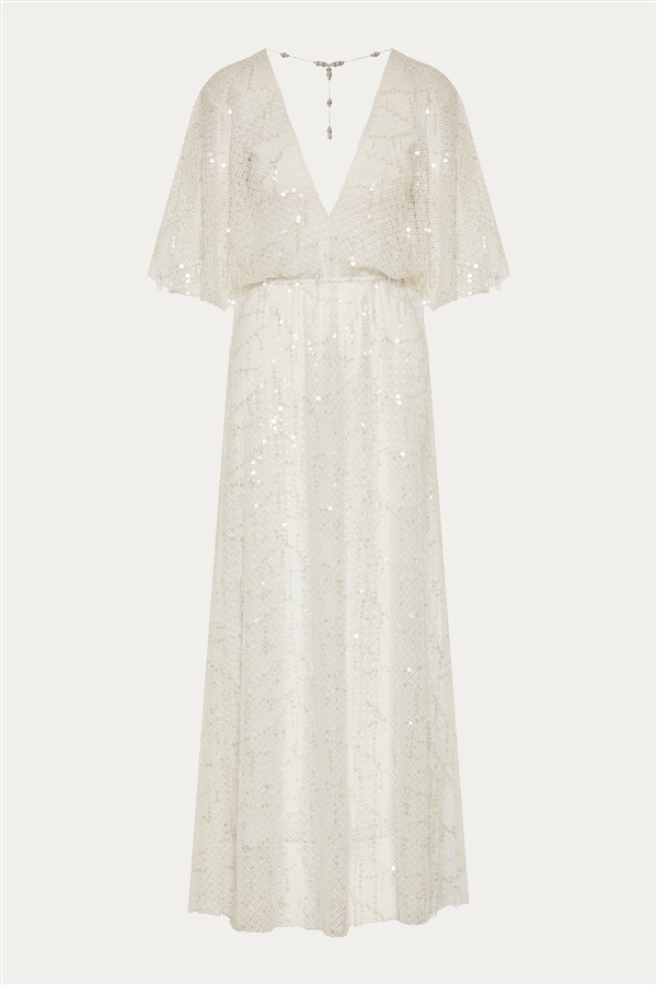 NIDODILEDA EZRA SLIT DRESS OFF WHITE