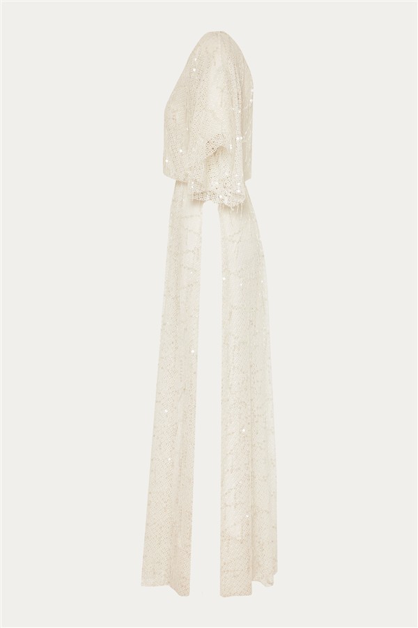 NIDODILEDA EZRA SLIT DRESS OFF WHITE