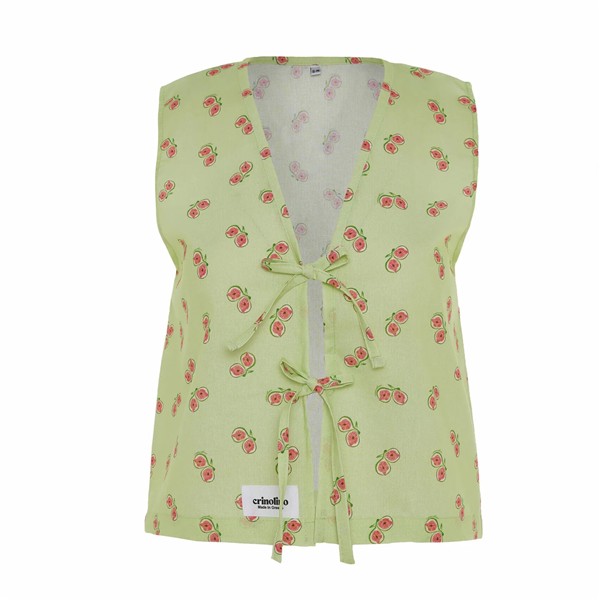 CRINOLINO FIG BLOSSOM SLEEVELESS SHIRT