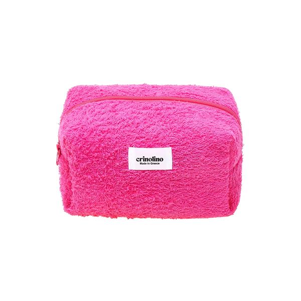 CRINOLINO FUCHSIA TERRY MAKEUP BAG MINI