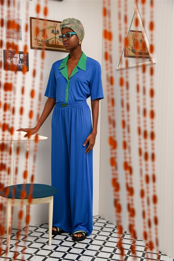 ARPYES GUAVA PANTS BLUE