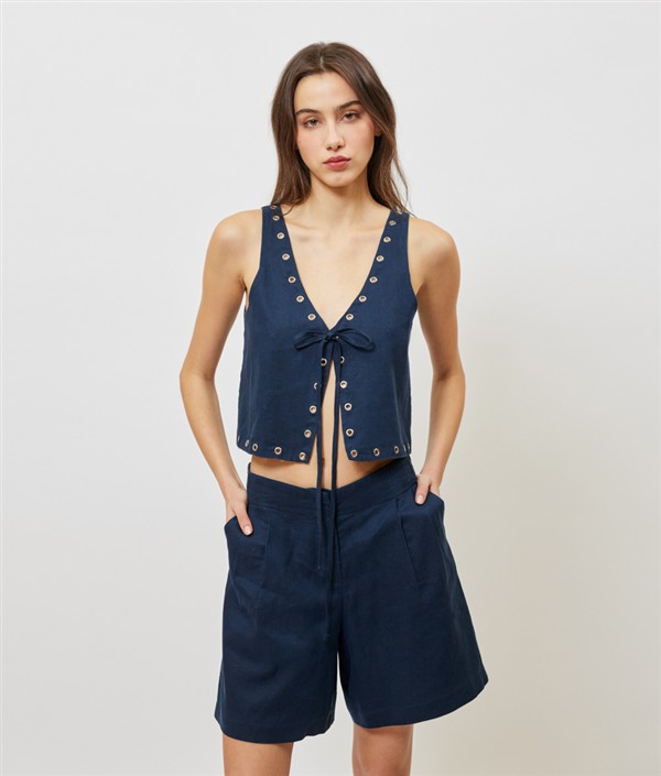 SUNSETGO JOSEFINE BERMUDA NAVY BLUE