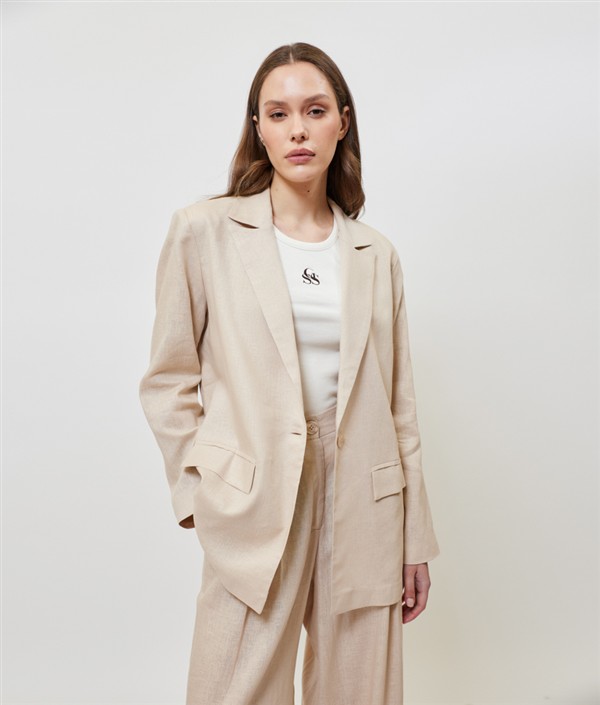 SUNSETGO JOSEFINE BLAZER BEIGE