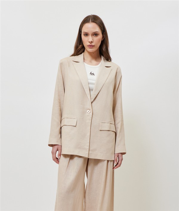 SUNSETGO JOSEFINE BLAZER BEIGE