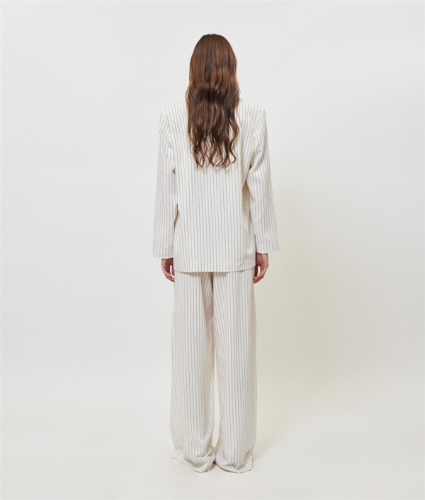 SUNSETGO JOSEFINE PANTS OFF WHITE STRIPES