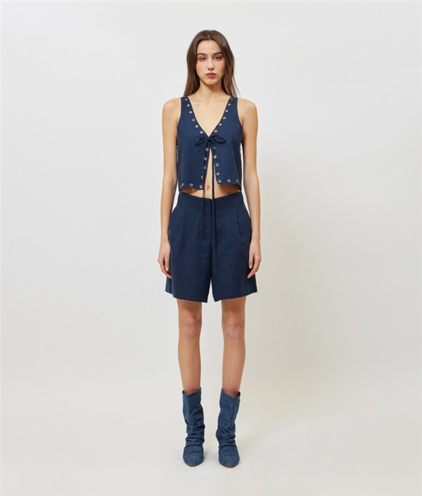SUNSETGO JOSEFINE VEST NAVY BLUE