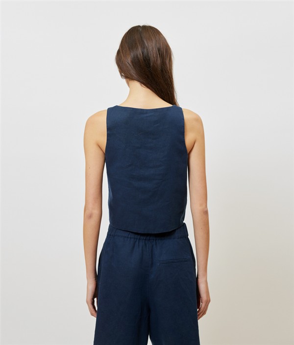 SUNSETGO JOSEFINE VEST NAVY BLUE