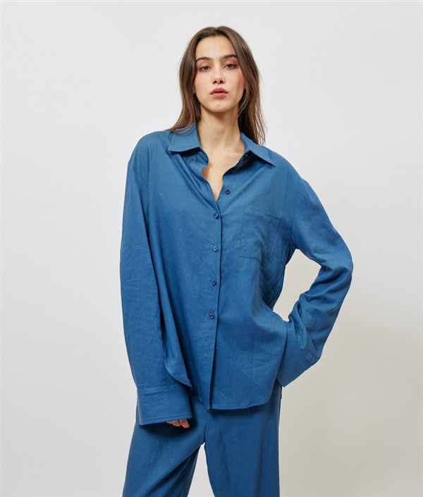 SUNSETGO JULY SHIRT INDIGO