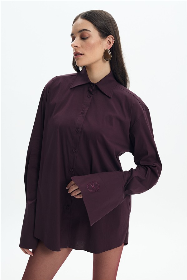 LA CHAINE ALIA SHIRT CHERRY LACQUER