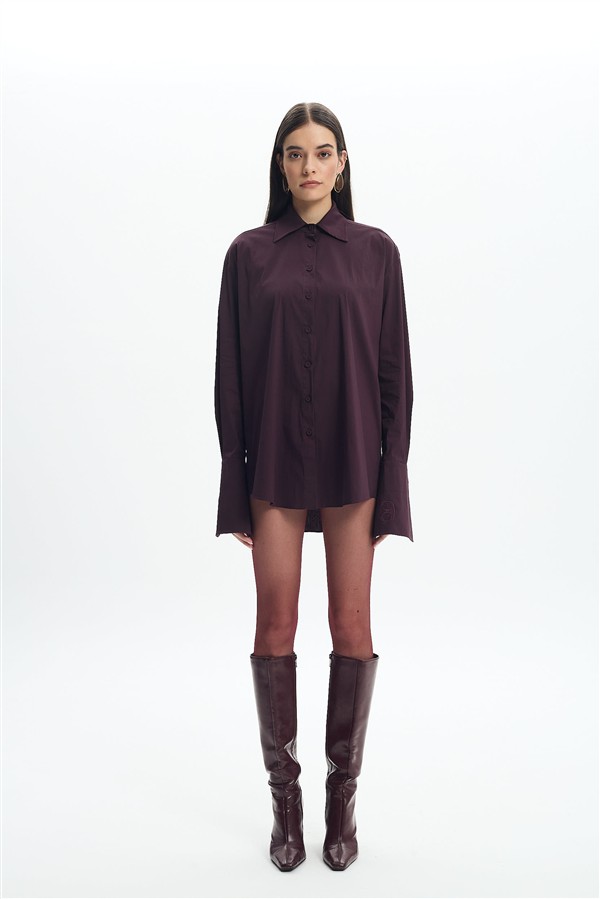 LA CHAINE ALIA SHIRT CHERRY LACQUER