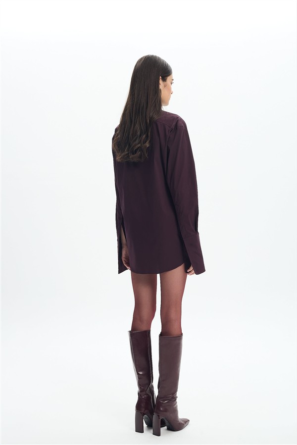 LA CHAINE ALIA SHIRT CHERRY LACQUER