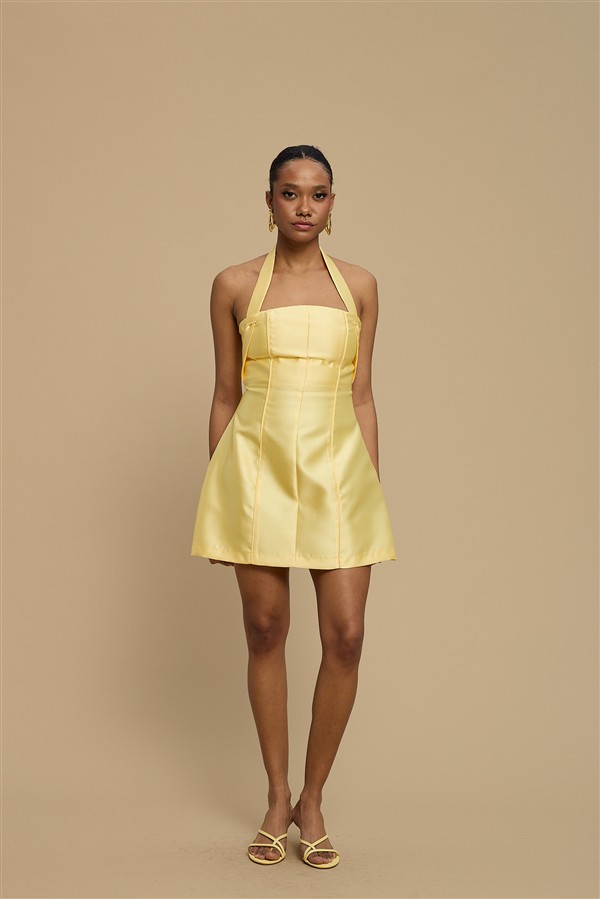 LA CHAINE ALMA DRESS YELLOW