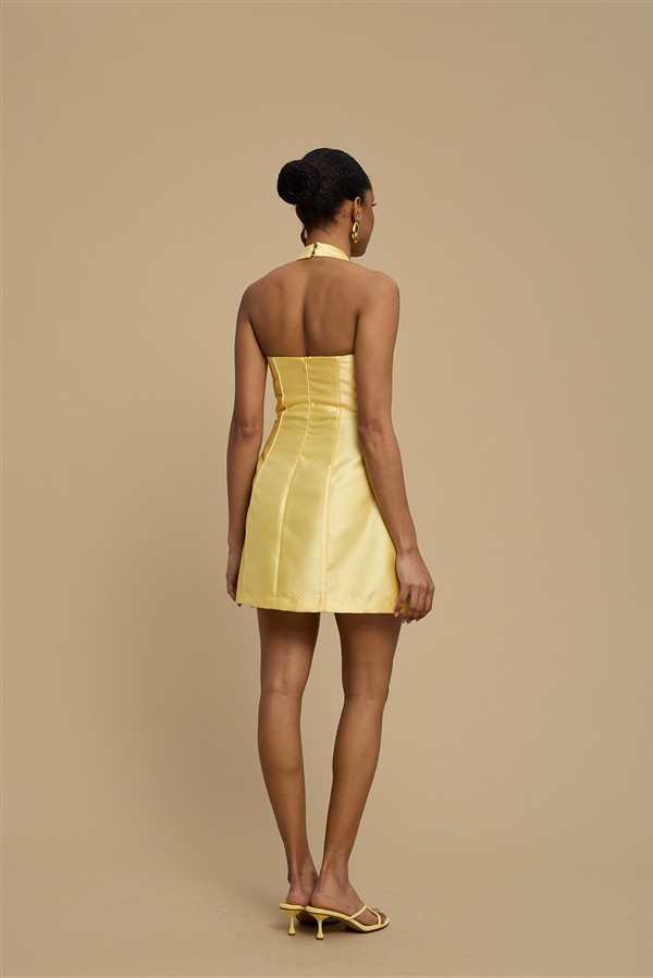 LA CHAINE ALMA DRESS YELLOW
