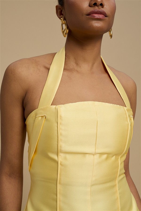 LA CHAINE ALMA DRESS YELLOW