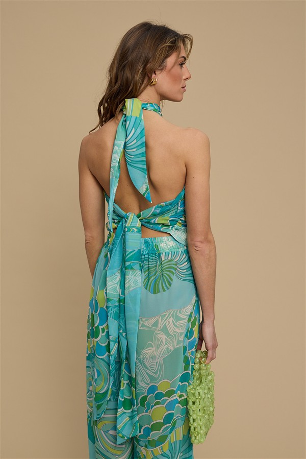 LA CHAINE AMMOUDIA BUSTIER OCEAN MINT